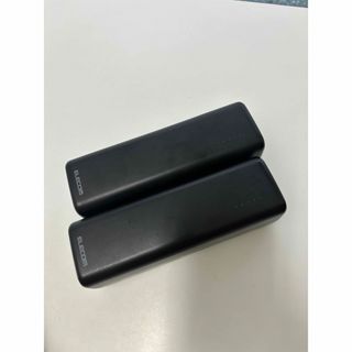 2個セット　エレコム モバイルバッテリー 20000mAh ブラック