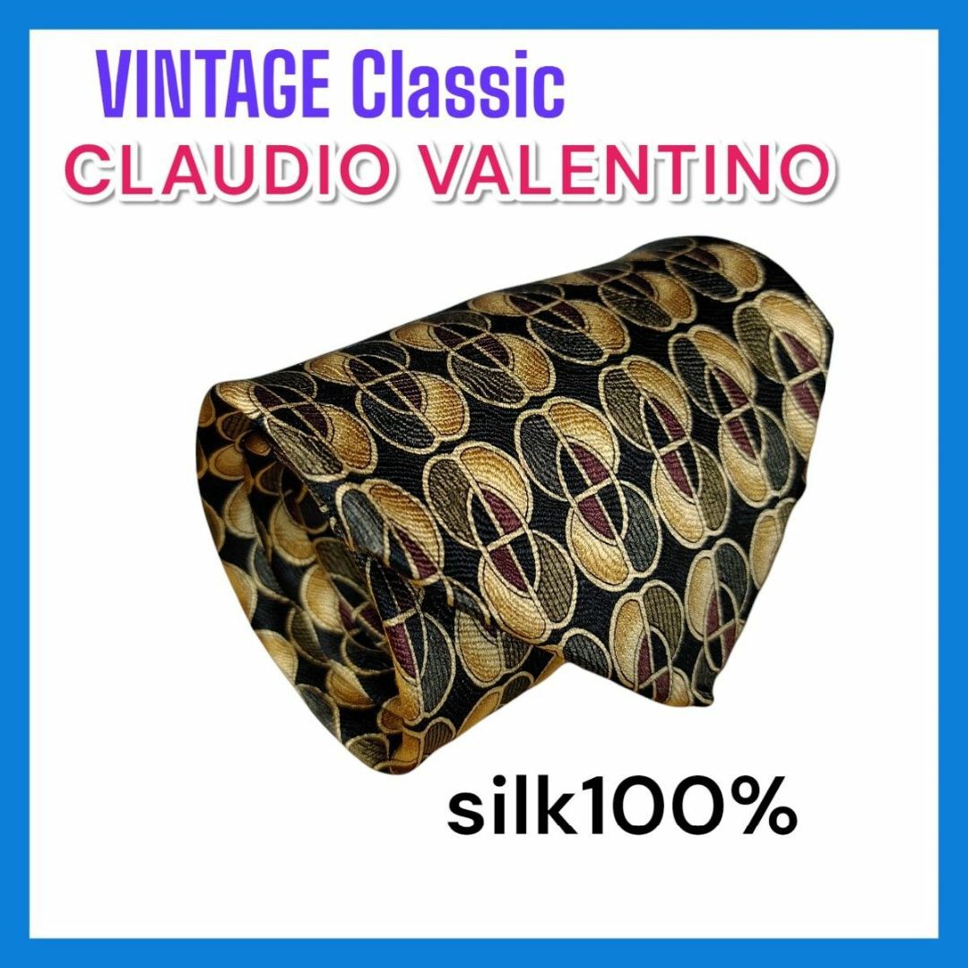 CLAUDIO CUTULI(クラウディオクテュリ)のVINTAGE CLAUDIO VALENTINOネクタイ 　015 メンズのファッション小物(ネクタイ)の商品写真