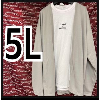 5L·カーデ+Tシャツセット新品/MC02P‐4042(カーディガン)