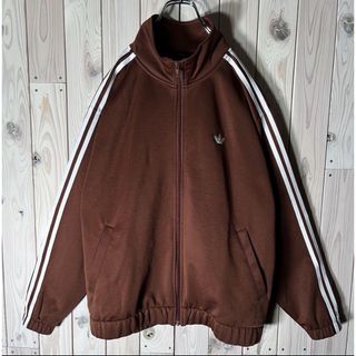 アディダス(adidas)のレアデザイン　アディダス　トラックジャケット　ジャージ　ブラウン(ジャージ)