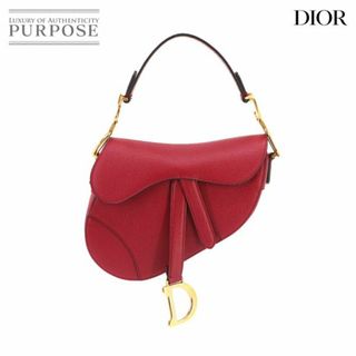 クリスチャンディオール(Christian Dior)の未使用 クリスチャン ディオール Christian Dior サドル ミニ ハンド バッグ レザー レッド VLP 90230523(ハンドバッグ)