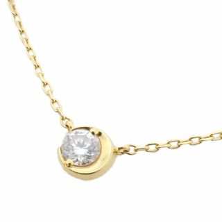 スタージュエリー(STAR JEWELRY)のSTAR JEWELRY スタージュエリー ムーンセッティング ネックレス K18YG/ダイヤモンド0.06ct 2ZN1606(ネックレス)