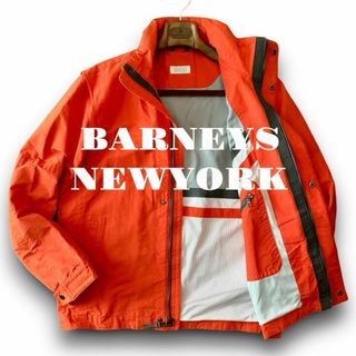 BARNEYS NEW YORK - D09 美品 M『バーニーズニューヨーク』鮮やかオレンジ ナイロン ジャケット