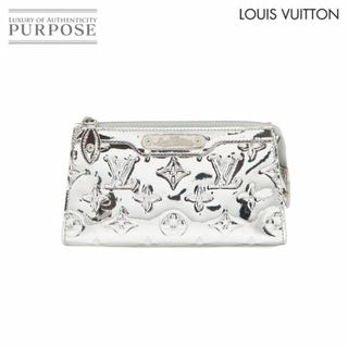 LOUIS VUITTON - 未使用 展示品 ルイ ヴィトン LOUIS VUITTON モノグラム ミロワール トゥルース コスメティック ポーチ レザー アルジャン M95603 VLP 90230617