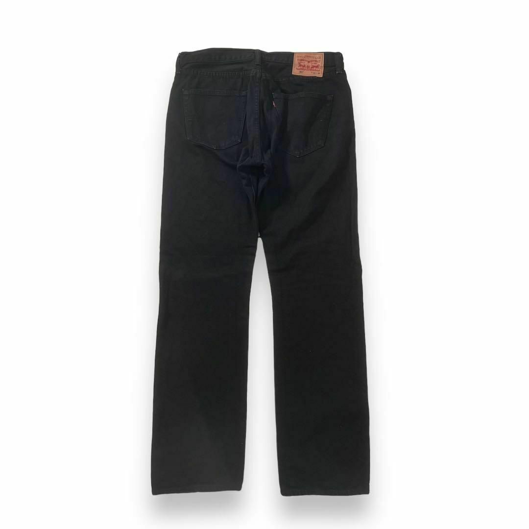 Levi's(リーバイス)のリーバイス 501 ブラックデニム w34 L34 後染め 革パッチ ストレート メンズのパンツ(デニム/ジーンズ)の商品写真