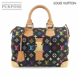 ルイヴィトン(LOUIS VUITTON)のルイ ヴィトン LOUIS VUITTON モノグラム マルチカラー スピーディ 30 ハンド バッグ ノワール M92642 ブラック ゴールド 金具 VLP 90231336(ハンドバッグ)