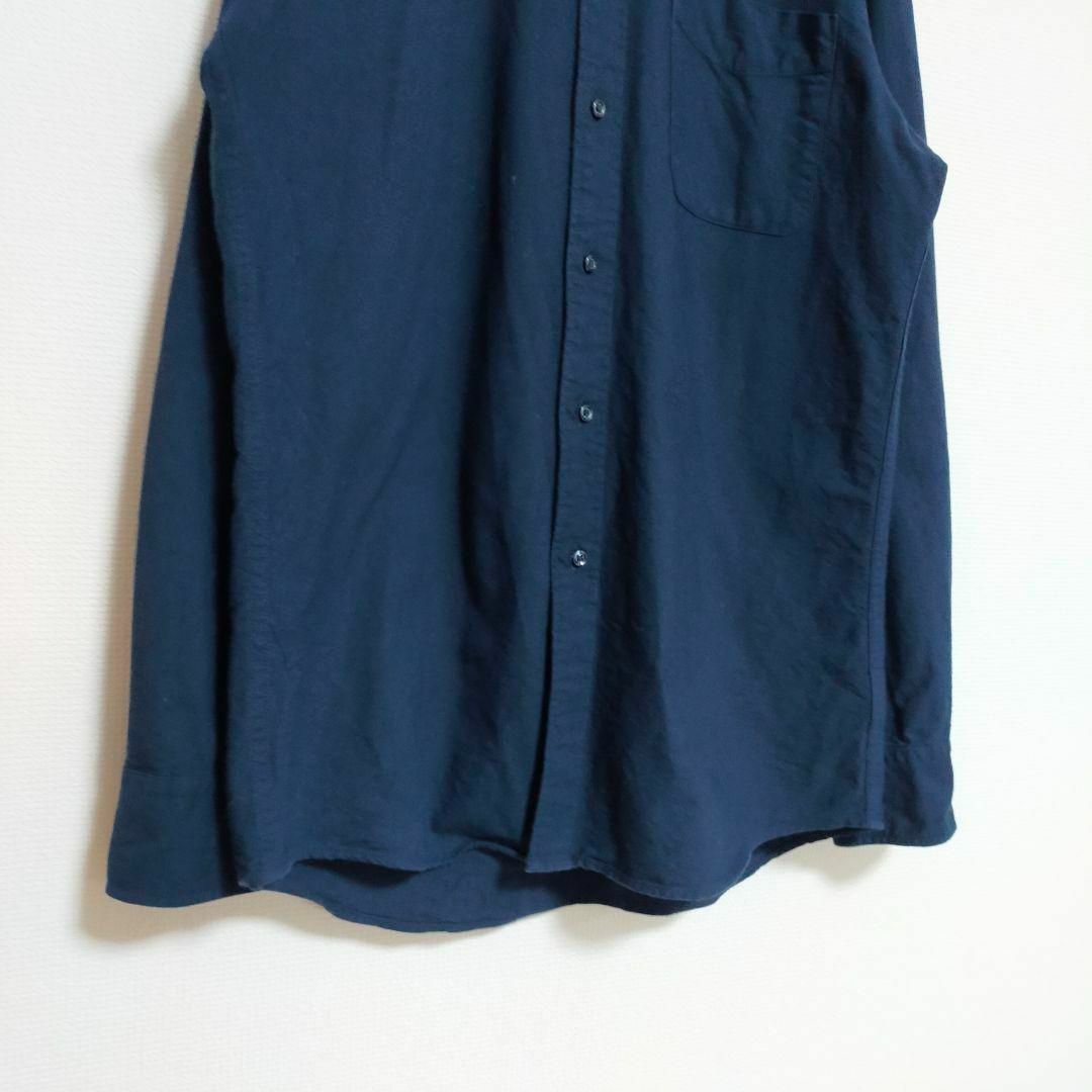UNIQLO(ユニクロ)のユニクロ オックスフォードシャツ ネイビー ブルー メンズ ワイシャツ M メンズのトップス(シャツ)の商品写真