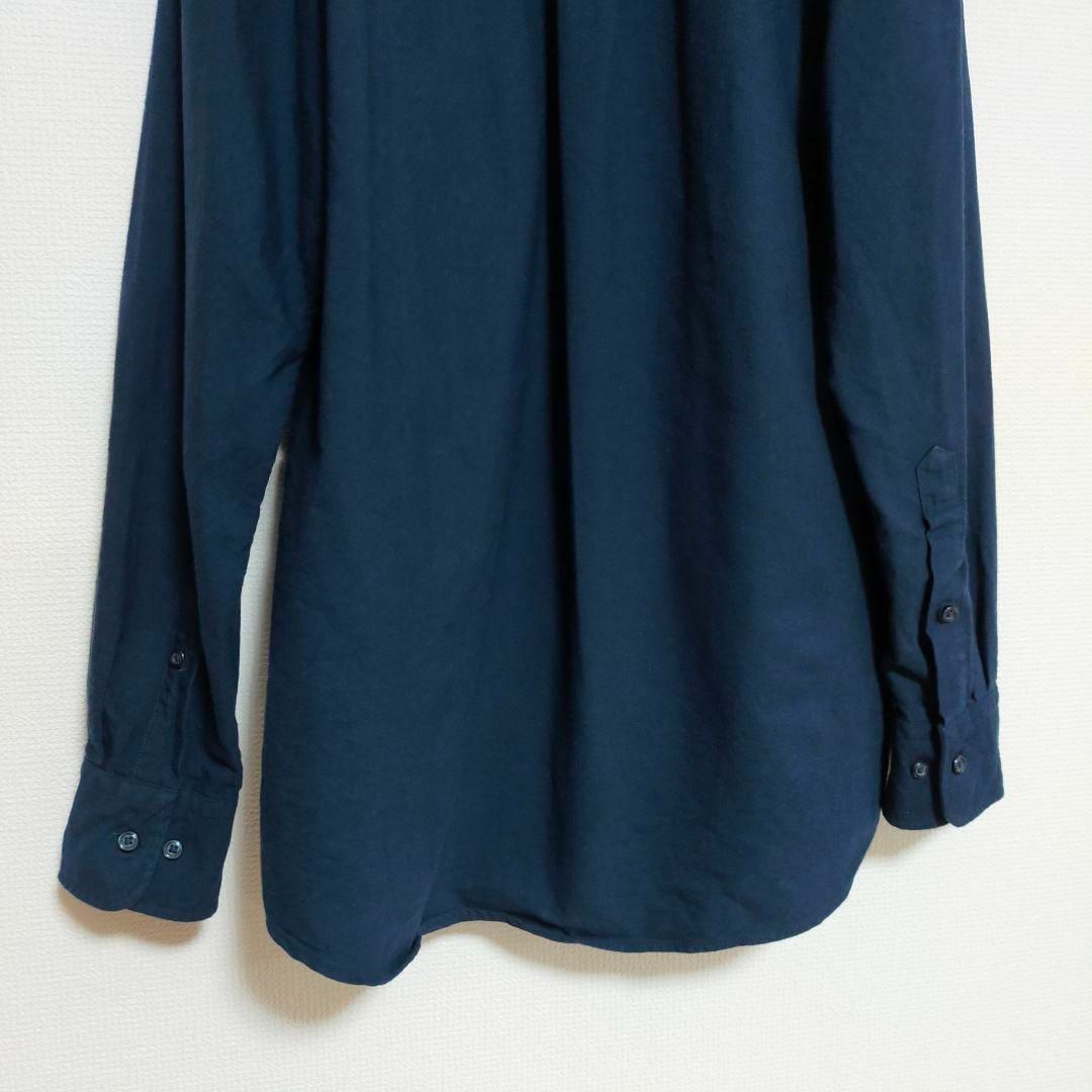 UNIQLO(ユニクロ)のユニクロ オックスフォードシャツ ネイビー ブルー メンズ ワイシャツ M メンズのトップス(シャツ)の商品写真