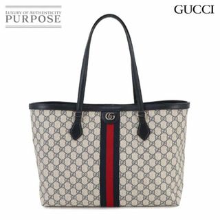 グッチ(Gucci)の未使用 展示品 グッチ GUCCI オフィディア ミディアム GG トート バッグ GGスプリーム レザー ネイビー 631685 VLP 90231377(トートバッグ)