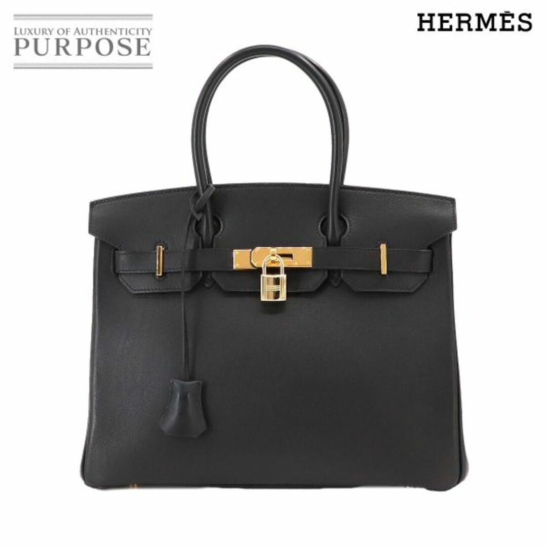 Hermes(エルメス)の新品同様 エルメス HERMES バーキン30 ハンド バッグ スイフト ブラック ゴールド 金具 □C刻印 VLP 90232343 レディースのバッグ(ハンドバッグ)の商品写真