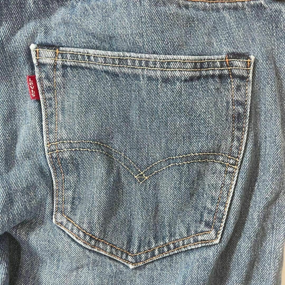 Levi's(リーバイス)のリーバイス 501 ブルー 色落ち デニム w36 L34 革パッチ 古着 メンズのパンツ(デニム/ジーンズ)の商品写真