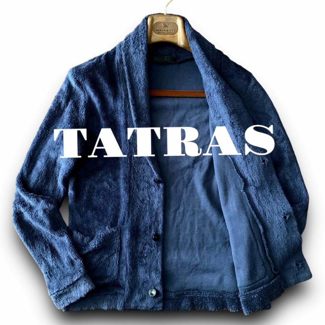 TATRAS(タトラス)のD03 美品 02『タトラス』ボア ショールカラー テーラード ジャケット メンズのジャケット/アウター(テーラードジャケット)の商品写真