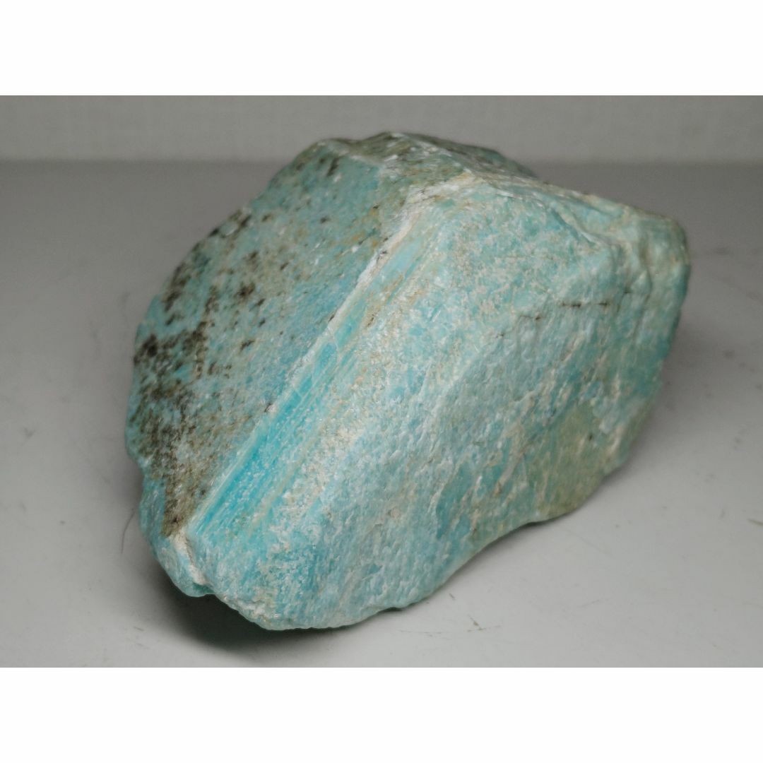 アマゾナイト① 1.1kg 孔雀石 紋石 鑑賞石 原石 自然石 鉱物 鉱石 水石