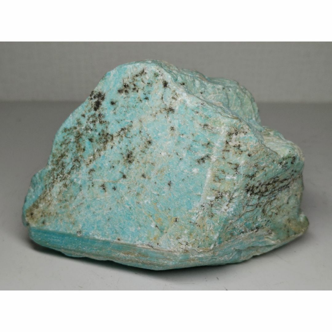 アマゾナイト① 1.1kg 孔雀石 紋石 鑑賞石 原石 自然石 鉱物 鉱石 水石