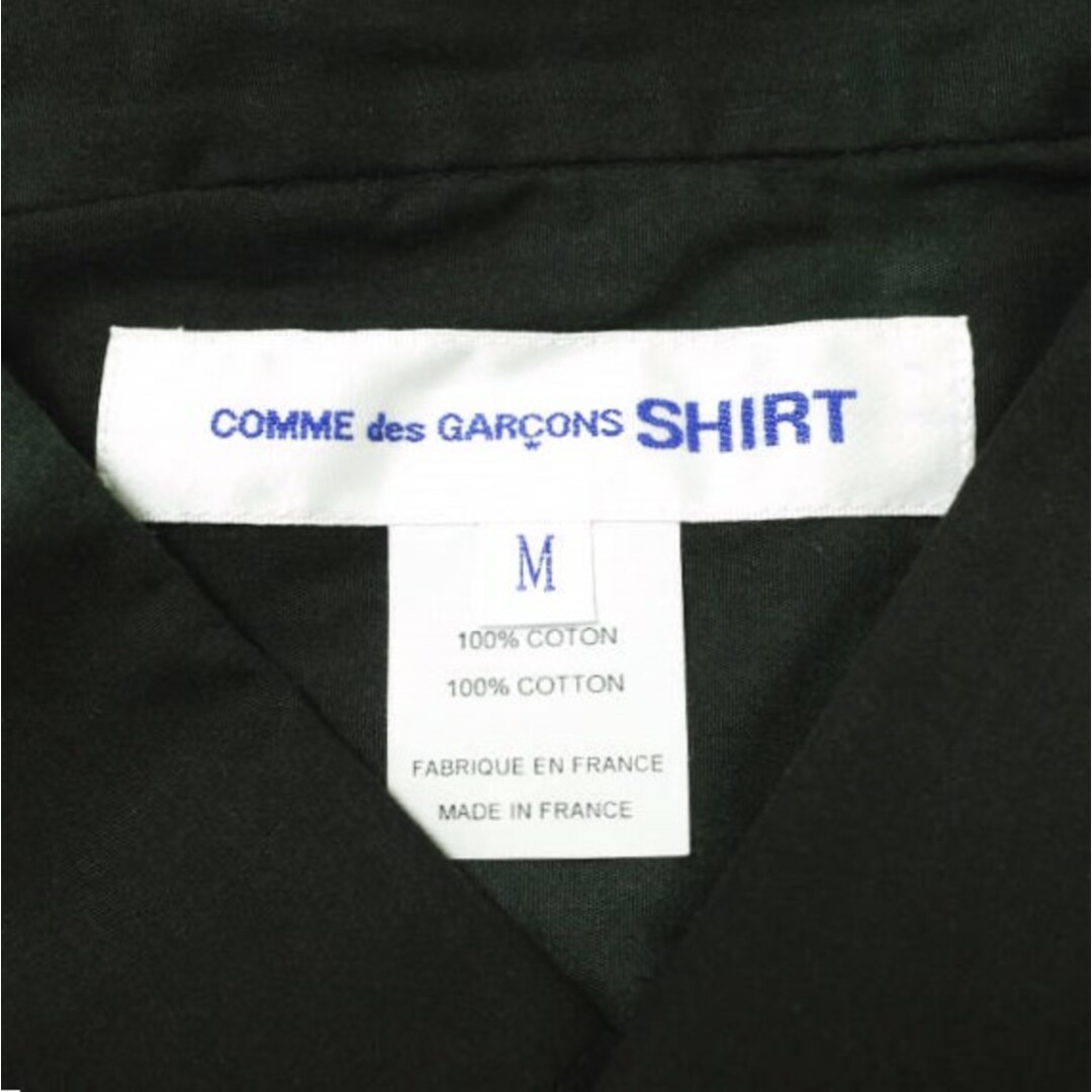 COMME des GARCONS(コムデギャルソン)のCOMME des GARCONS SHIRT コムデギャルソンシャツ 22SS フランス製 cotton poplin with tie and die print タイダイプリント コットンポプリンショートスリーブシャツ FI-B031 M BLACK 定価48,400円 半袖 トップス【新古品】【中古】【COMME des GARCONS SHIRT】 メンズのトップス(シャツ)の商品写真