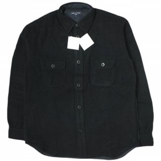 コムデギャルソン(COMME des GARCONS)のCOMME des GARCONS HOMME コムデギャルソンオム 21AW 日本製 WOOL CPO SHIRT バックキルティング ウールシャツジャケット HH-B030 L NAVY 定価39,600円 トップス【新古品】【中古】【COMME des GARCONS HOMME】(シャツ)