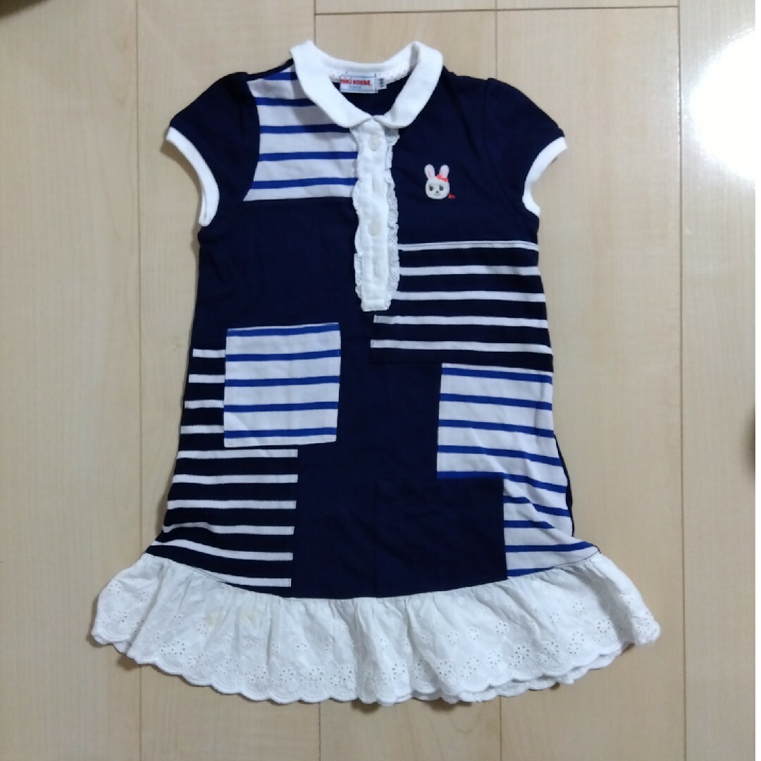 mikihouse(ミキハウス)のミキハウスワンピース110 キッズ/ベビー/マタニティのキッズ服女の子用(90cm~)(ワンピース)の商品写真