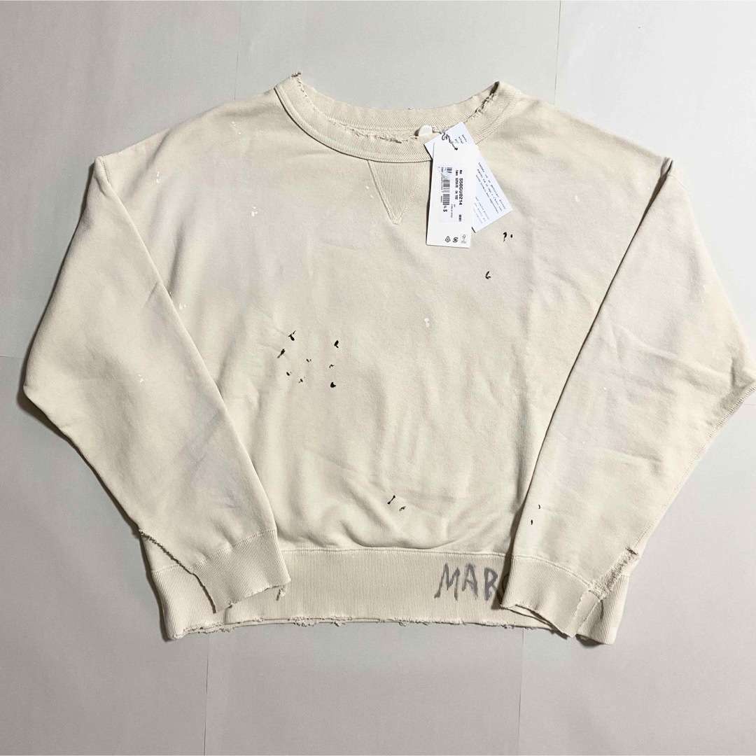 Maison Martin Margiela(マルタンマルジェラ)の新品未使用！送料込み★Maison Margiela★ダメージ加工ロゴスウェット メンズのトップス(スウェット)の商品写真