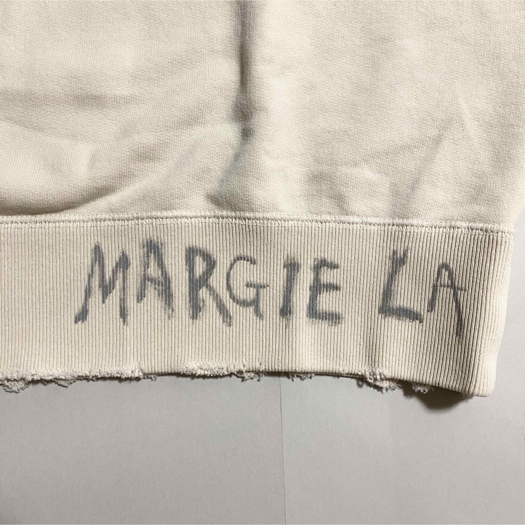 Maison Martin Margiela(マルタンマルジェラ)の新品未使用！送料込み★Maison Margiela★ダメージ加工ロゴスウェット メンズのトップス(スウェット)の商品写真