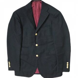 ビームスエフ(BEAMS F)のBEAMS F ビームスエフ 日本製 40周年記念 ARTHUR HARRISON BLAZER リングジャケット製 シングルブレザー 21-16-1019-015 44 NAVY 金ボタン 紺ブレ アウター【中古】【BEAMS F】(テーラードジャケット)