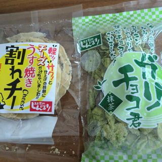 南部せんべい　チョコＱ助姉妹品　ガリチョコ君抹茶とうす焼き割れチー(菓子/デザート)