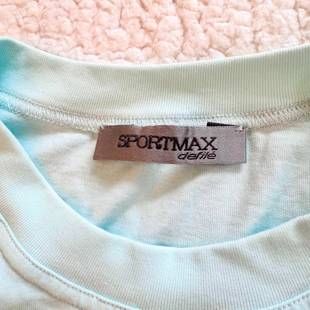 SPORTMAX（MAX MARA）(スポーツマックス)の美品　SPOPT MAX  Tシャツ　トップス　スカイブルー　水色 レディースのトップス(Tシャツ(半袖/袖なし))の商品写真