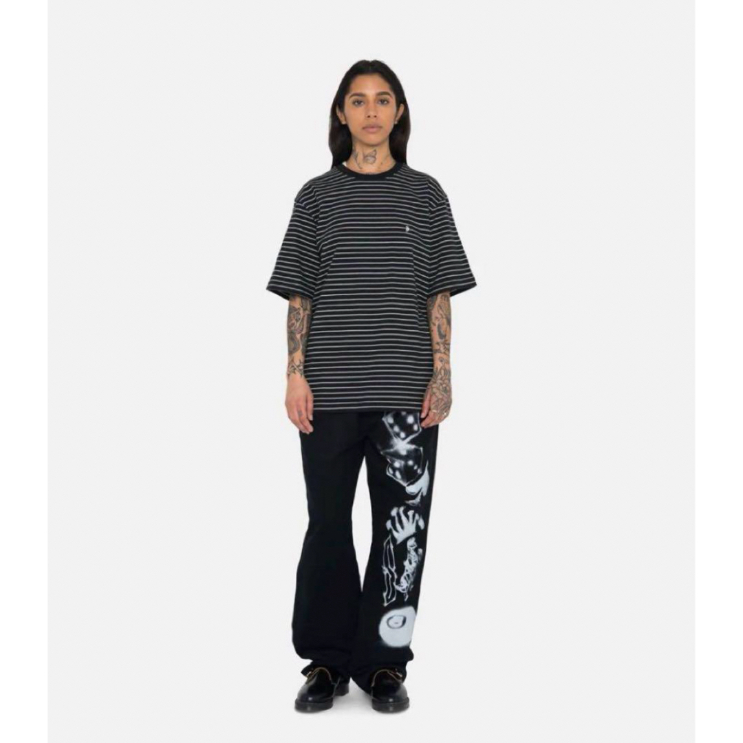 STUSSY(ステューシー)のstussy pin striped ss crew ボーダー メンズのトップス(Tシャツ/カットソー(半袖/袖なし))の商品写真