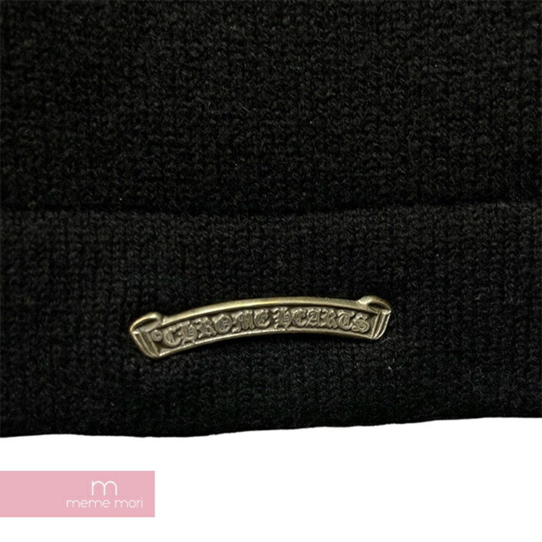 Chrome Hearts(クロムハーツ)のCHROME HEARTS Ynot Cashmere Knit クロムハーツ ワイノットカシミヤニット セーター クロスレザーパッチ セメタリークロス ロゴ刺繍 シルバープレート ブラック サイズXL 【240420】【新古品】【me04】 メンズのトップス(ニット/セーター)の商品写真