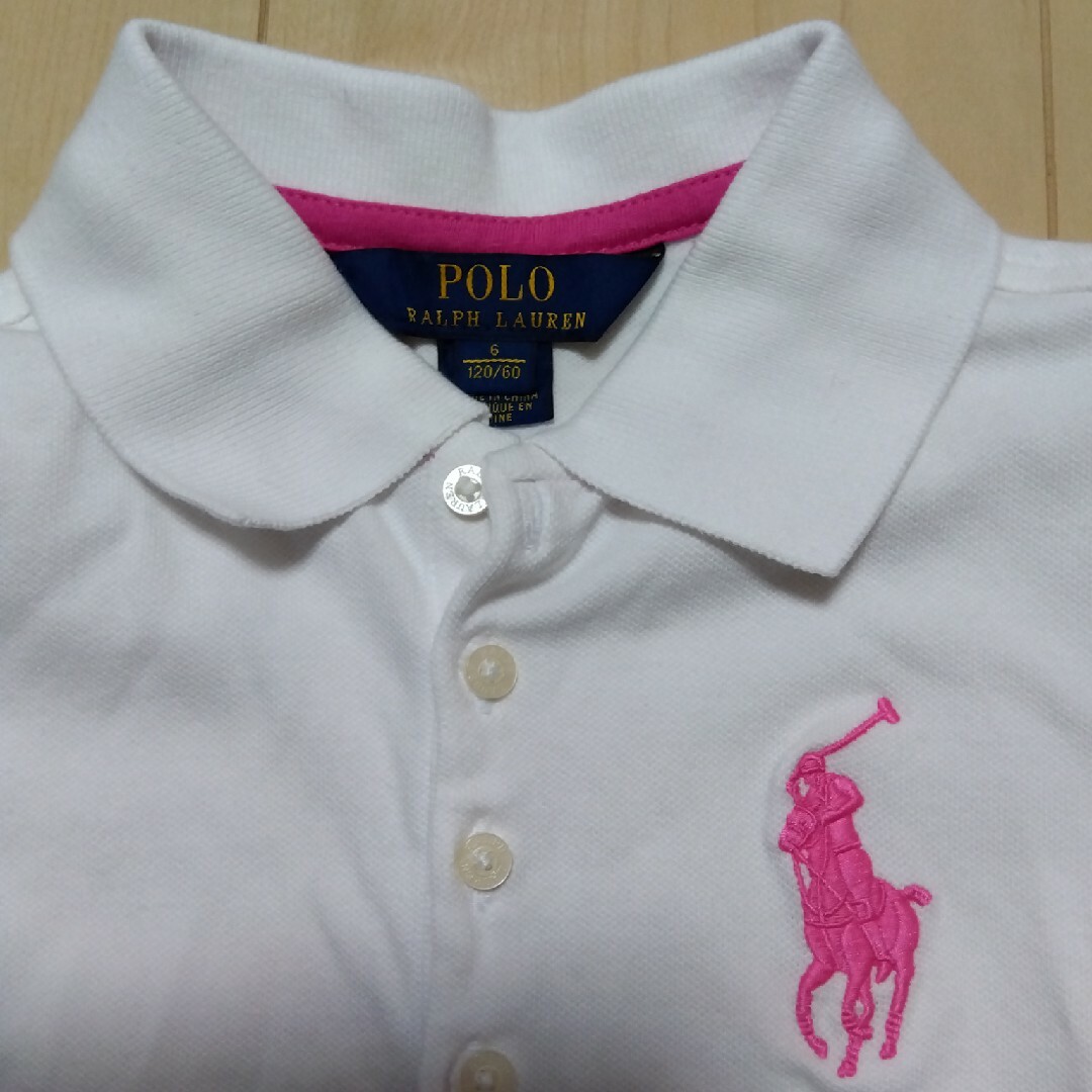 Ralph Lauren(ラルフローレン)のラルフローレン　長袖ポロ120 キッズ/ベビー/マタニティのキッズ服女の子用(90cm~)(Tシャツ/カットソー)の商品写真