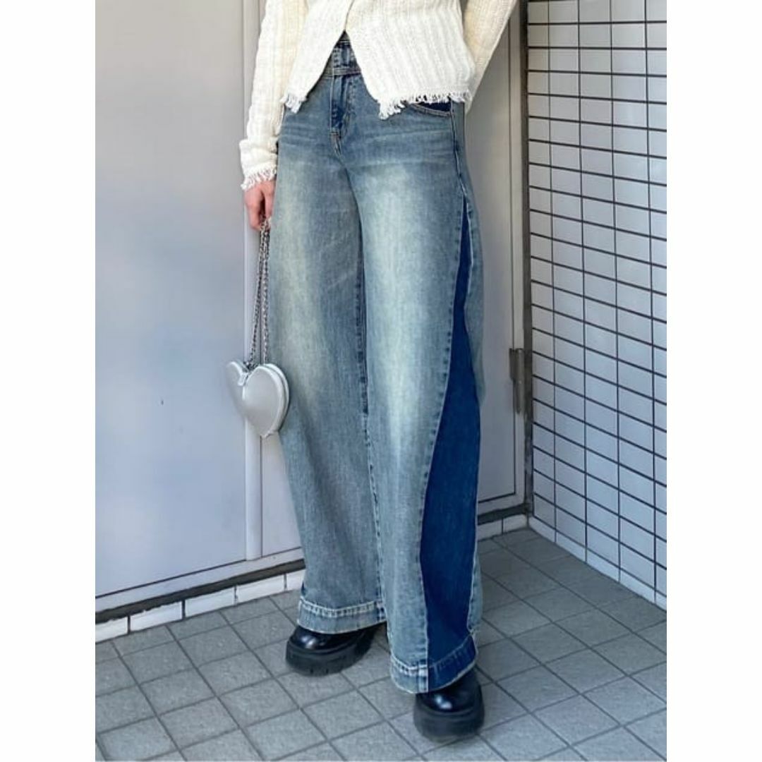 moussy(マウジー)の即完売♡MOUSSY♡2WAY REMAKE BAGGY レディースのパンツ(デニム/ジーンズ)の商品写真