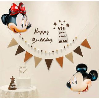 ディズニー(Disney)のミッキーミニー　バルーン　ビッグ　風船　バースデー　お誕生日　飾り　ディズニー(その他)