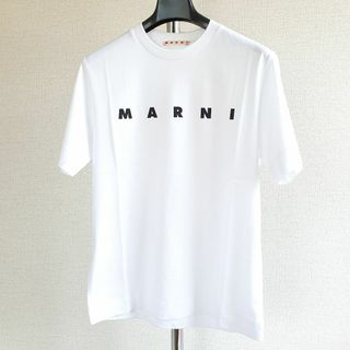 マルニ(Marni)の【新品・未使用】MARNI KIDS ロゴプリントコットンTシャツ　白10Y(Tシャツ/カットソー)