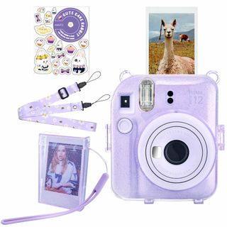 【色:パープル_サイズ:カラー5点セット】HIYQIN instax mini (その他)