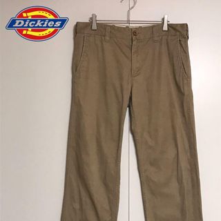 ディッキーズ(Dickies)の【人気定番】ディッキーズ　ロゴ入りストレートパンツ　ベージュ　K701(ワークパンツ/カーゴパンツ)