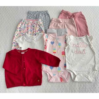 ギャップ(GAP)の【60〜70cm】女の子服10点セット(ロンパース)