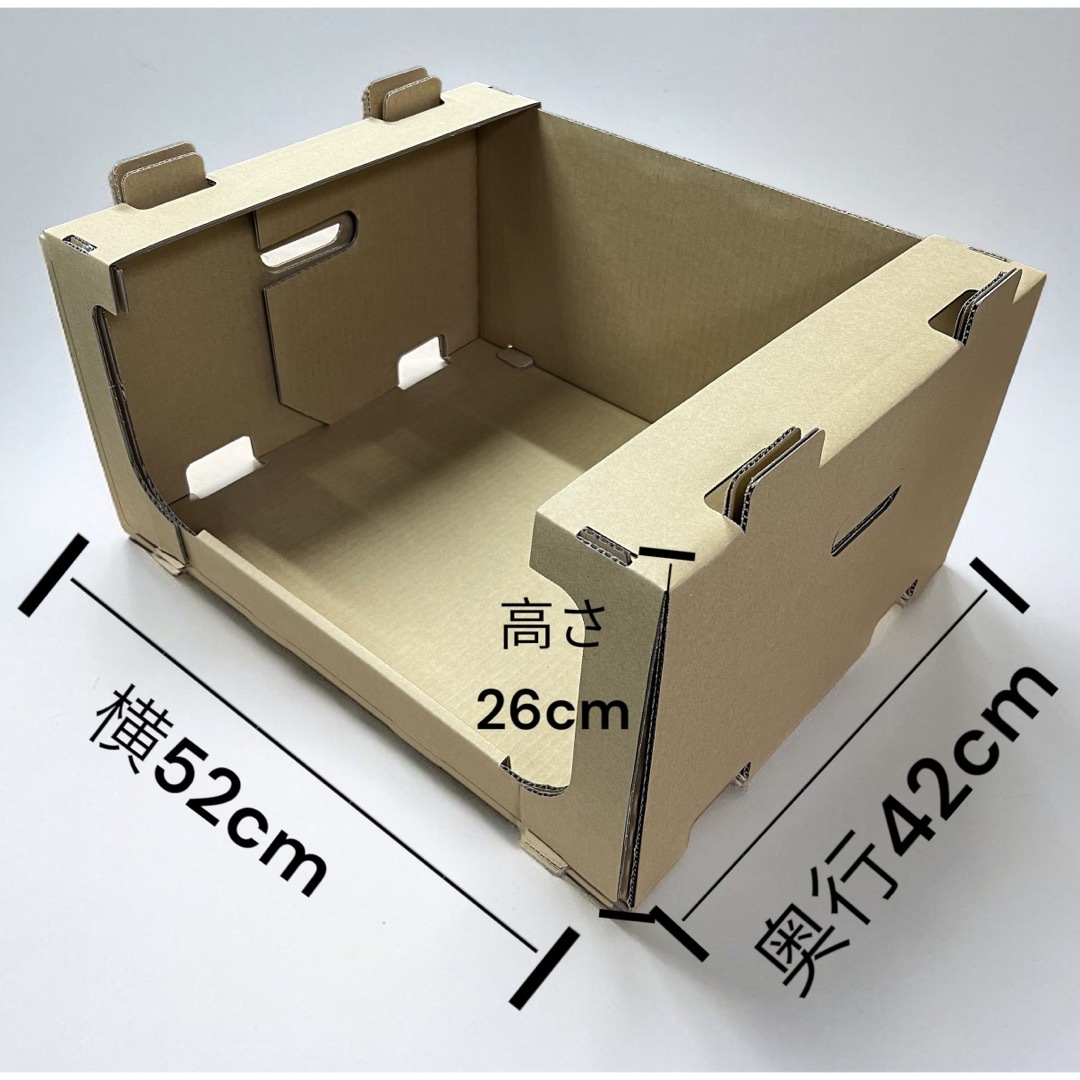 スタッキング 収納 ボックス 段ボール 棚 連結 洋服 収納 DB-03 インテリア/住まい/日用品の収納家具(押し入れ収納/ハンガー)の商品写真