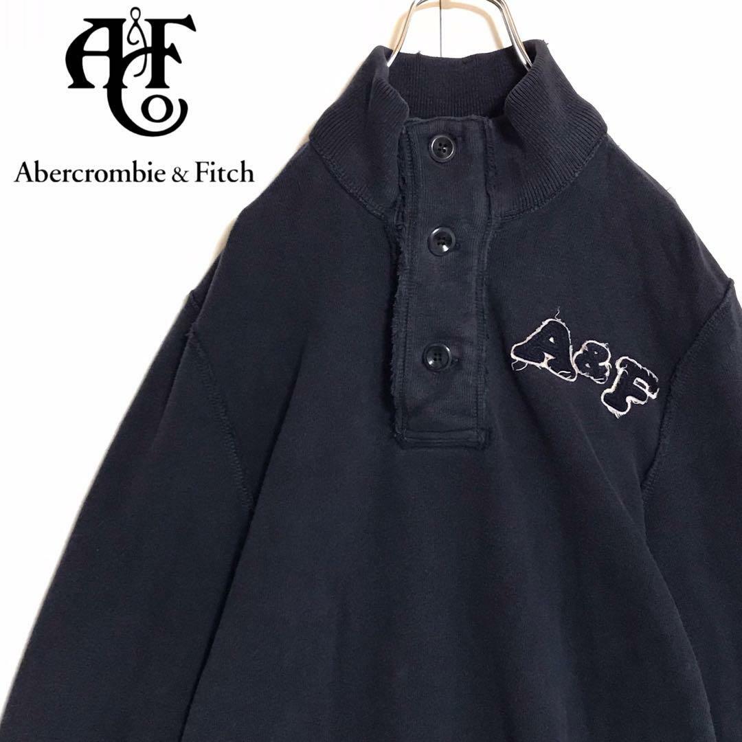 Abercrombie&Fitch(アバクロンビーアンドフィッチ)の【ダメージ加工】アバクロンビー＆フィッチ　ハイネックトップス　C395 メンズのトップス(スウェット)の商品写真