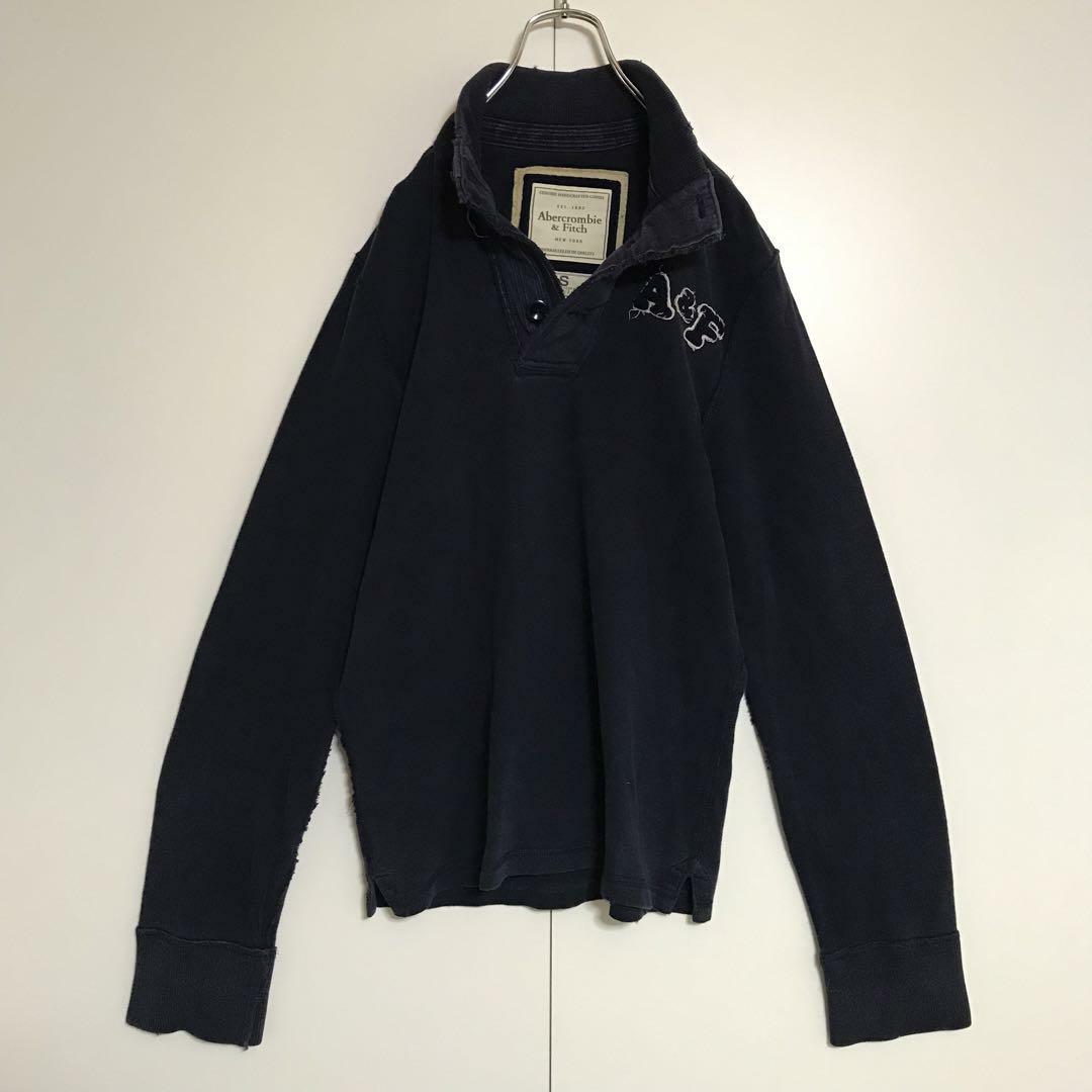 Abercrombie&Fitch(アバクロンビーアンドフィッチ)の【ダメージ加工】アバクロンビー＆フィッチ　ハイネックトップス　C395 メンズのトップス(スウェット)の商品写真