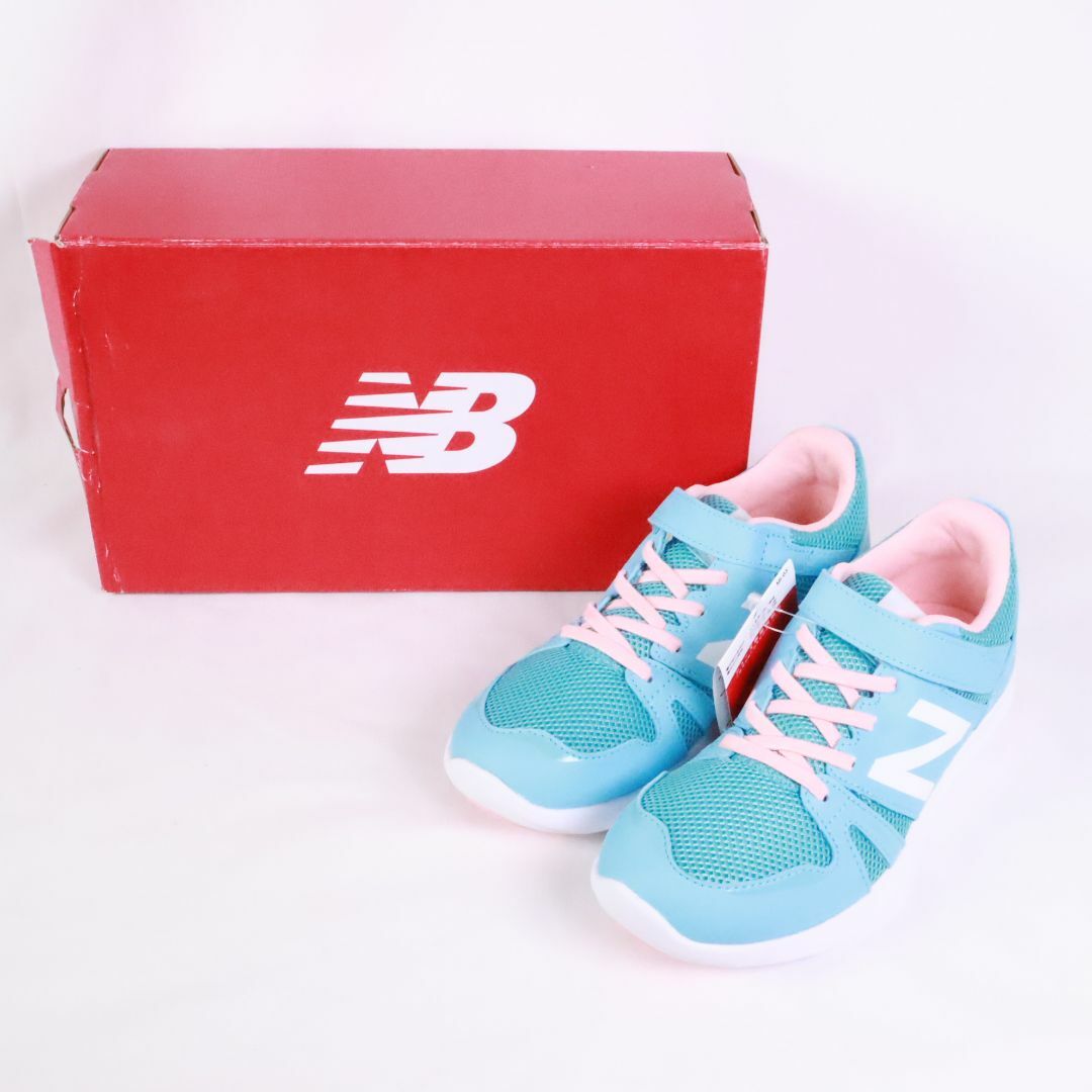 New Balance(ニューバランス)のNew Balance　ニューバランス シューズ キッズ　スニーカー　水色　23.0  キッズ/ベビー/マタニティのベビー靴/シューズ(~14cm)(スニーカー)の商品写真