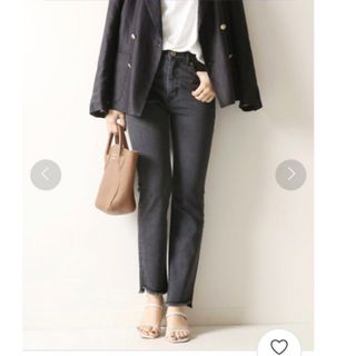 スピックアンドスパン(Spick & Span)の【Spick & Span パウダースリムストレートクロップデニム】(デニム/ジーンズ)