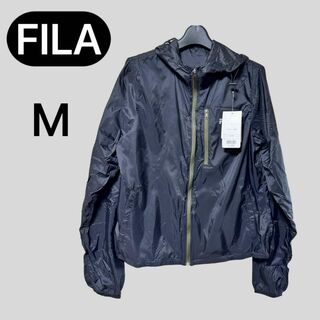 FILA - 新品 FILA ナイロンパーカー M ウインドブレーカー UVカット 撥水加工