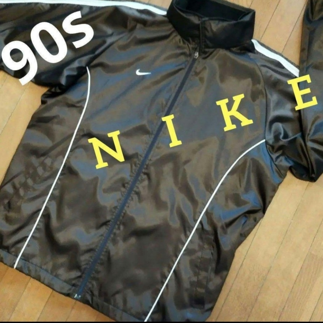 NIKE(ナイキ)の90s ナイキ/NIKE　フード付ウィンドウブレーカー スポーツ/アウトドアのトレーニング/エクササイズ(ウォーキング)の商品写真