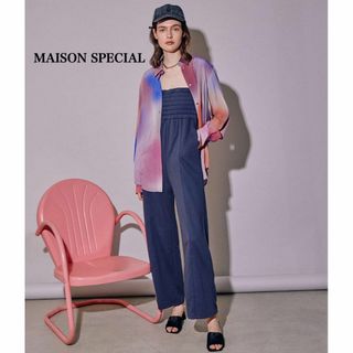 メゾンスペシャル(MAISON SPECIAL)のメゾンスペシャル　2WAY　スウェット　ロンパース オールインワン　サロペット(オールインワン)