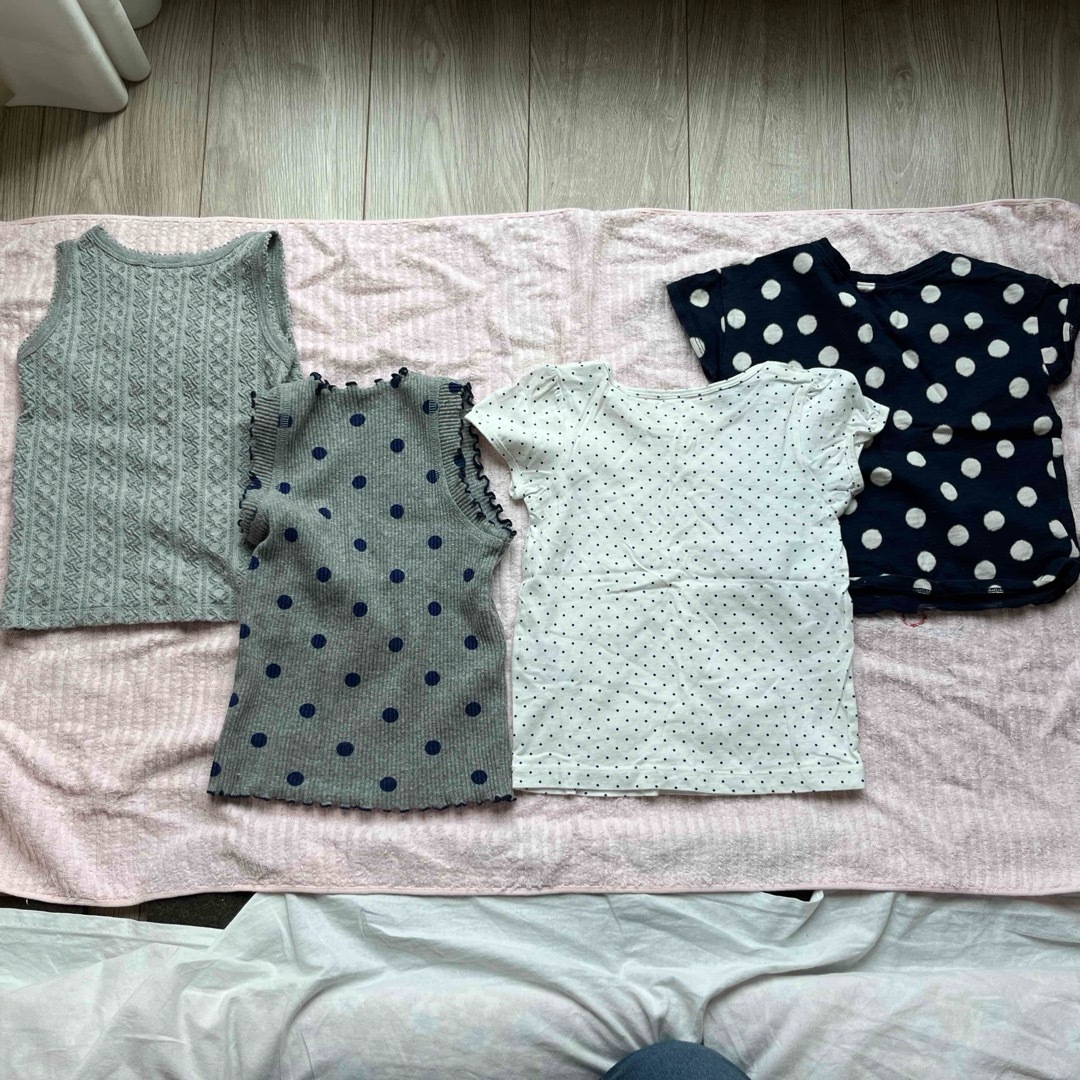 MUJI (無印良品)(ムジルシリョウヒン)のTシャツ　ノースリーブ キッズ/ベビー/マタニティのキッズ服女の子用(90cm~)(Tシャツ/カットソー)の商品写真