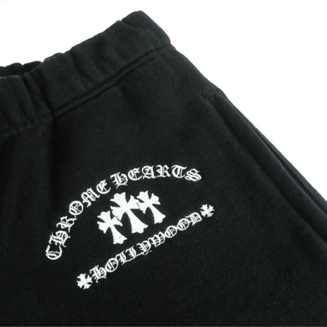 Chrome Hearts(クロムハーツ)のクロムハーツ トリプルクロス 刺繍 スウェットパンツ S ブラック 黒 国内正規 メンズのパンツ(スラックス)の商品写真