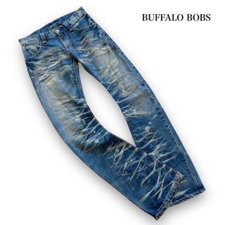 バッファローボブス(BUFFALO BOBS)の【BUFFALO BOBS】バッファローボブズ ヒゲハチノス フレアデニムパンツ(デニム/ジーンズ)