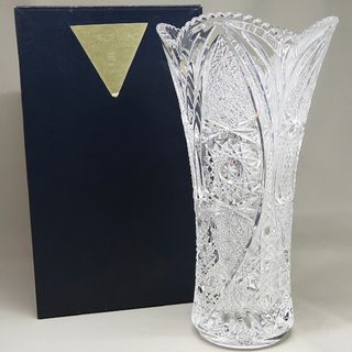 未使用 KAMEI GLASS カメイガラス フラワーベース 花瓶 28cm(花瓶)