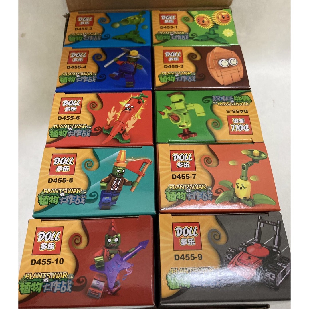 レゴ互換-プラントPLANTSvs.ZOMBIE-10体-オリジナル-フィギュア キッズ/ベビー/マタニティのおもちゃ(積み木/ブロック)の商品写真