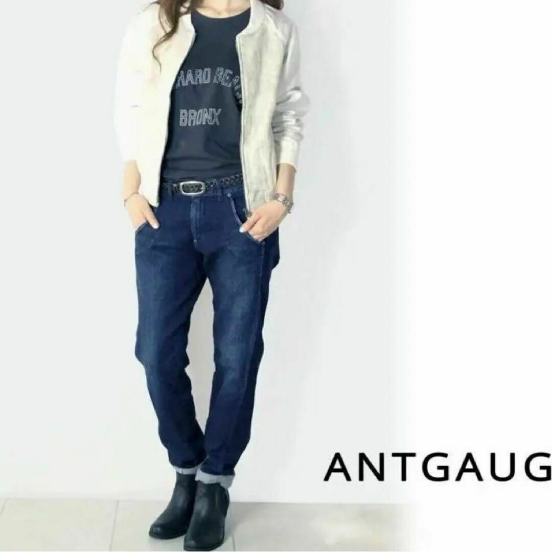 Antgauge(アントゲージ)のANTGAUGE　アントゲージ レディース　大人気テーパードデニム　L　美品 レディースのパンツ(デニム/ジーンズ)の商品写真