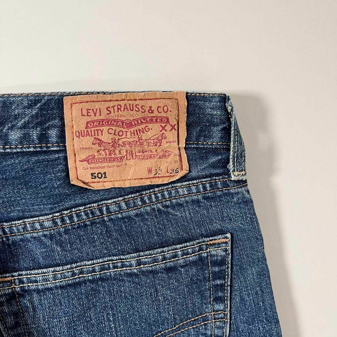 Levi's(リーバイス)の00s ユーロリーバイス スペイン製 色落ち デニム インディゴ w33 L36 メンズのパンツ(デニム/ジーンズ)の商品写真